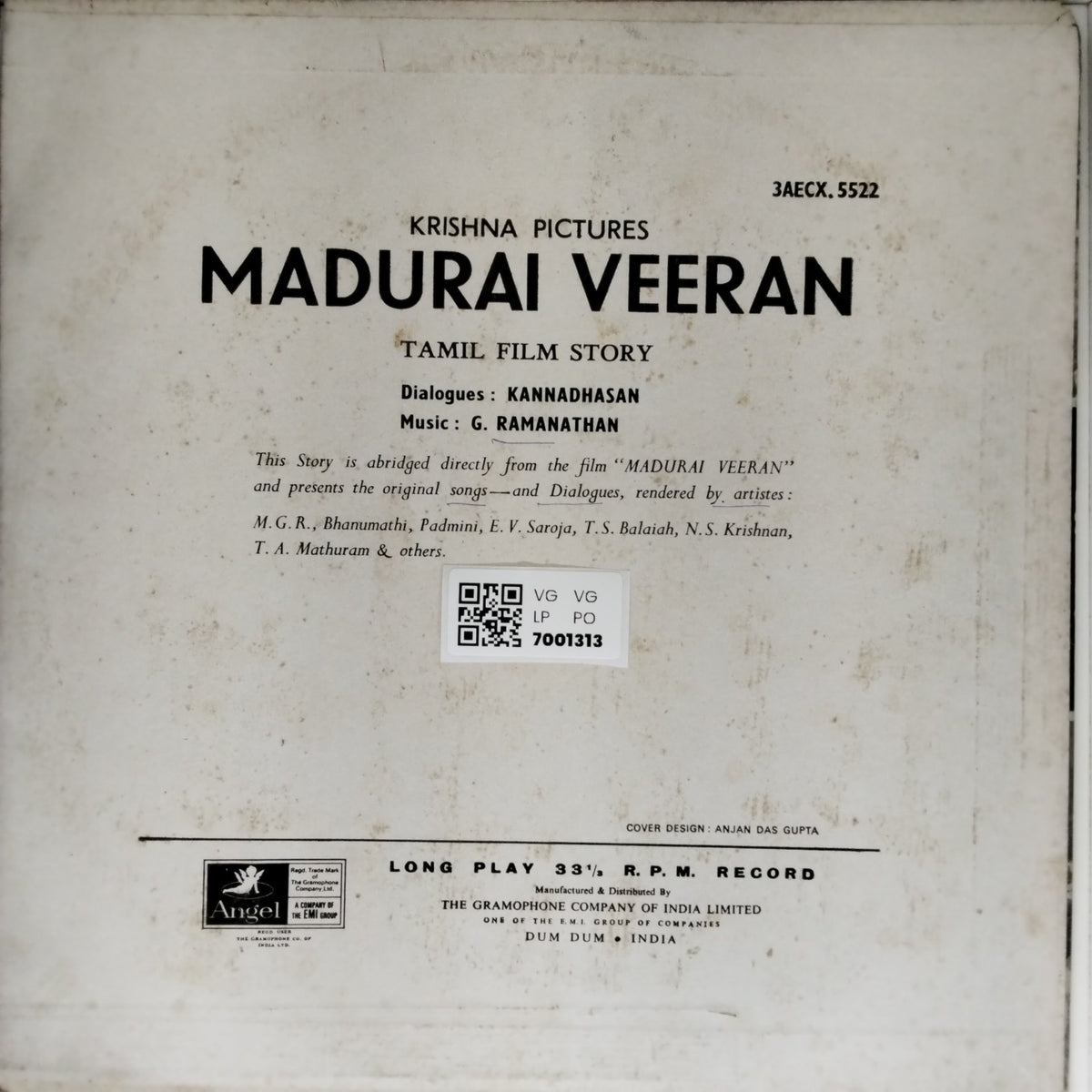 G. Ramanathan - Madurai Veeran (Vinyl)