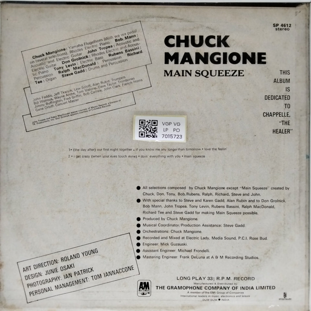 Chuck Mangione - Main Squeeze (Vinyl)