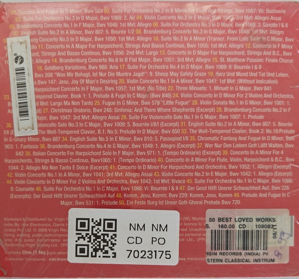 Bach - 50 Best Loved Works (MP3 CD) (CD)
