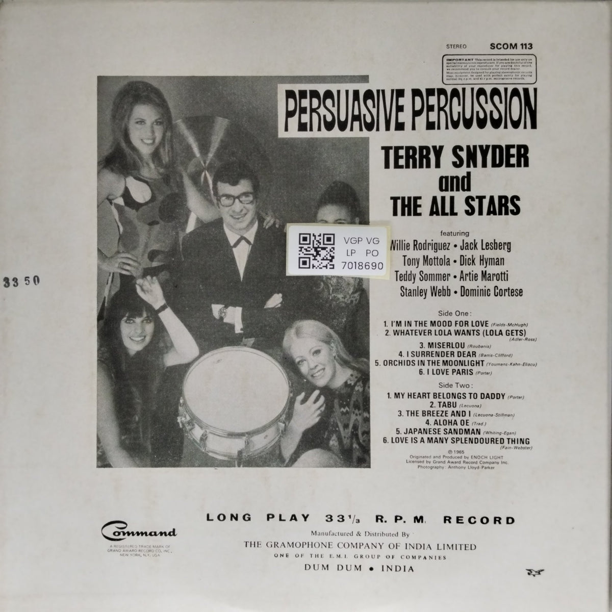 Terry Snyder and the All Stars - Persuasive Percussion (Vinyl)