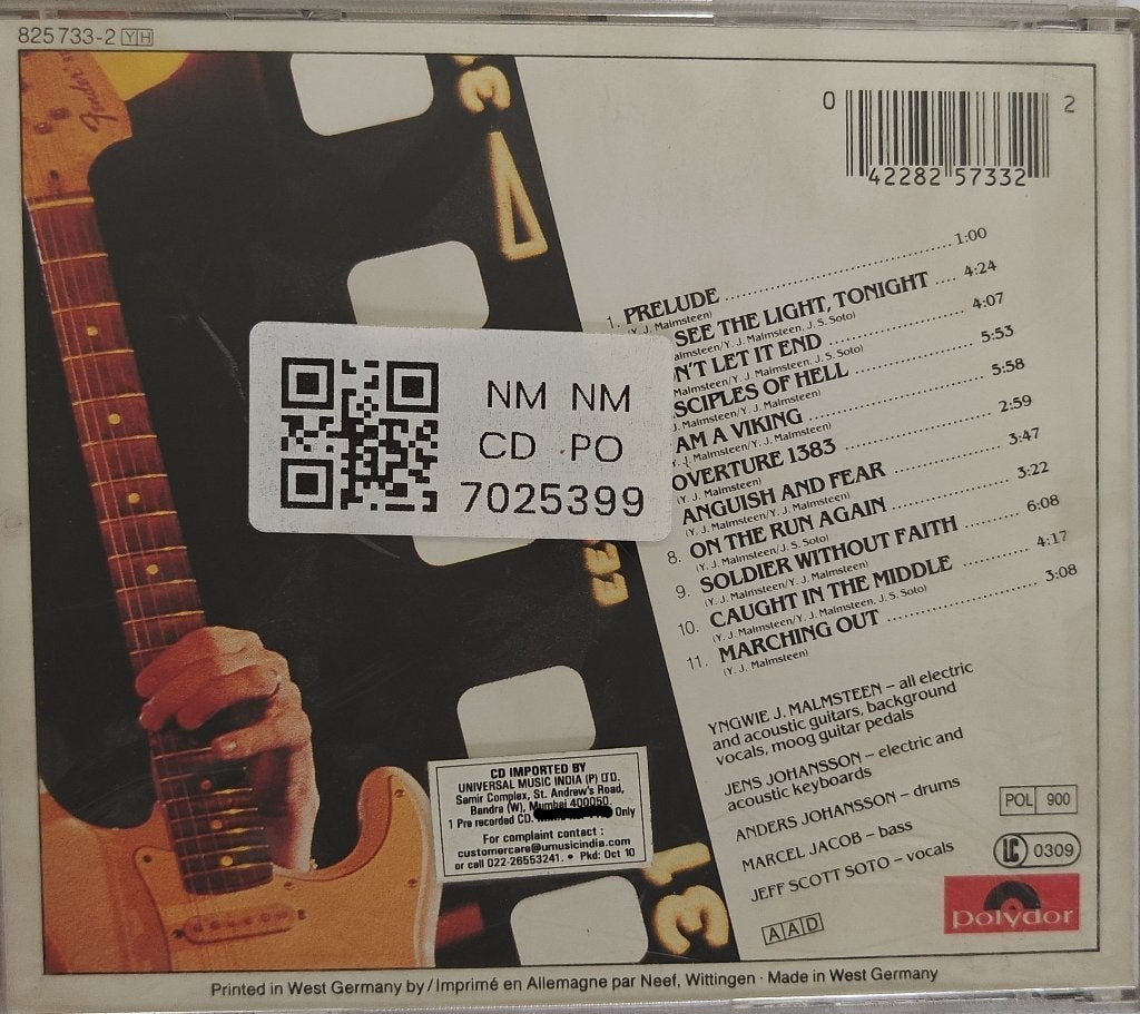 Yngwie J. Malmsteen - Marching Out (CD)