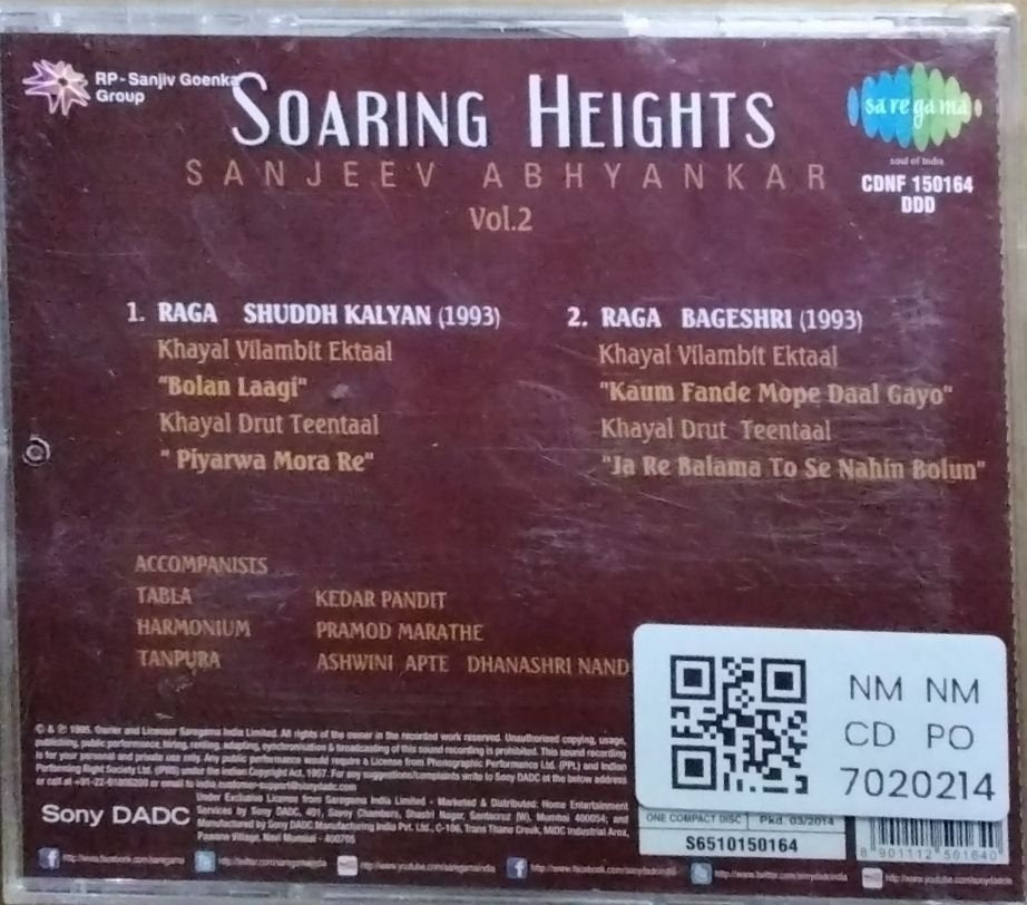 Sanjeev Abhyankar - Soaring Heights Vol. 2 (CD)