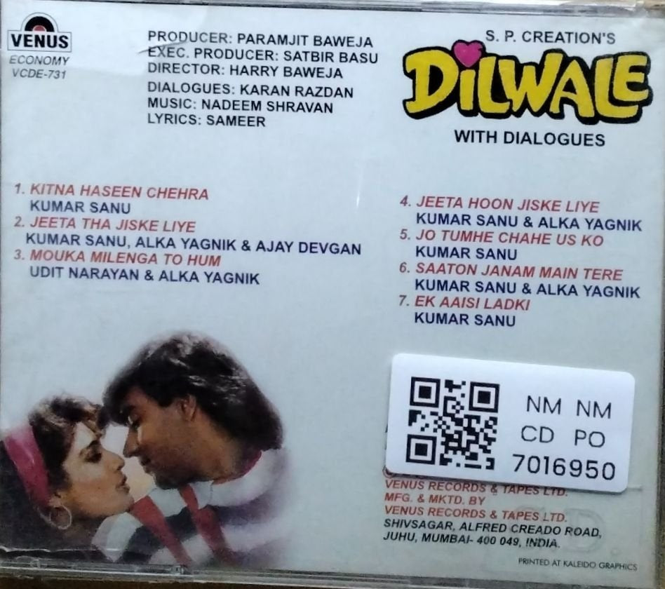 Nadeem Shravan - Dilwale (CD)