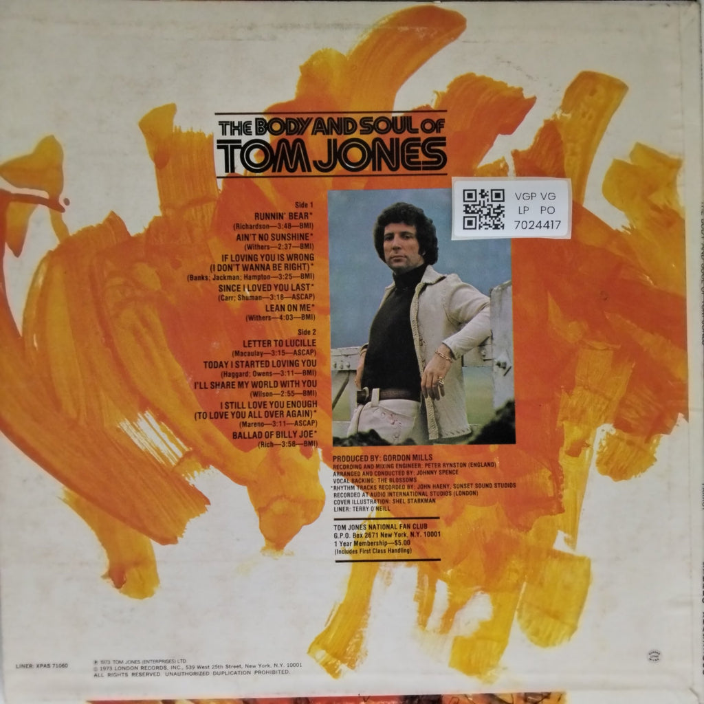 Tom Jones - The Body and Soul of Tom Jones (Vinyl)
