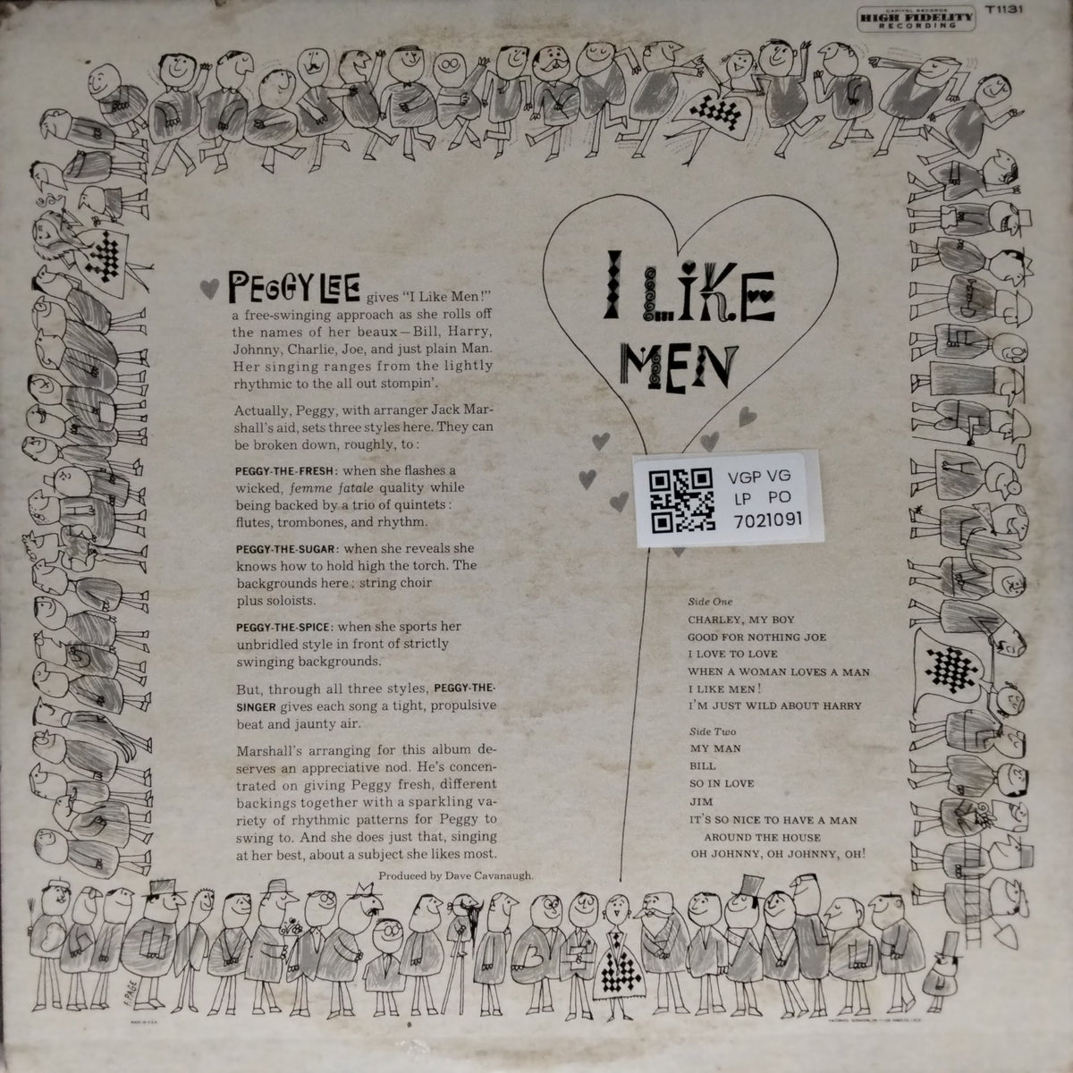 Peggy Lee - I Like Men! (Vinyl)