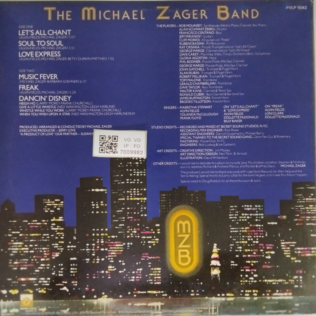 The Michael Zager Band - Let's All Chant (Vinyl)