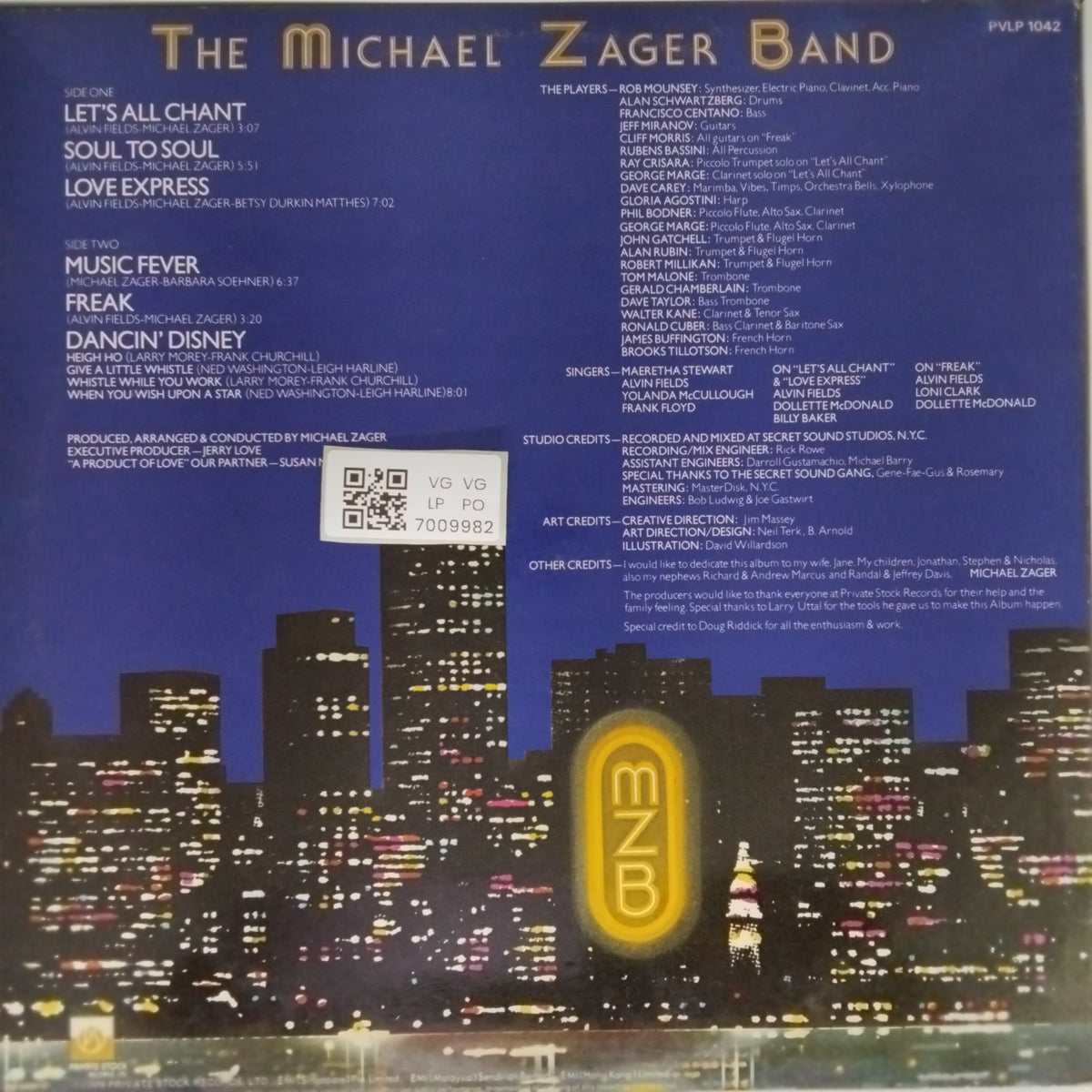 The Michael Zager Band - Let's All Chant (Vinyl)