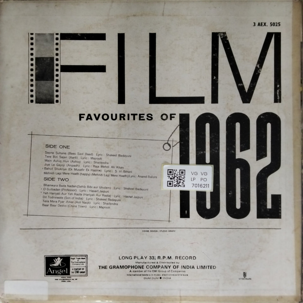 Various - Film Favourites of 1962 (Vinyl)