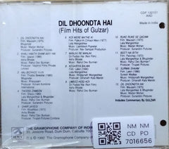 Madan Mohan, Rahul Dev Burman, Khayyam, Laxmikant Pyarelal - Dil Dhoondta Hai (Film Hits of Gulzar) (CD)