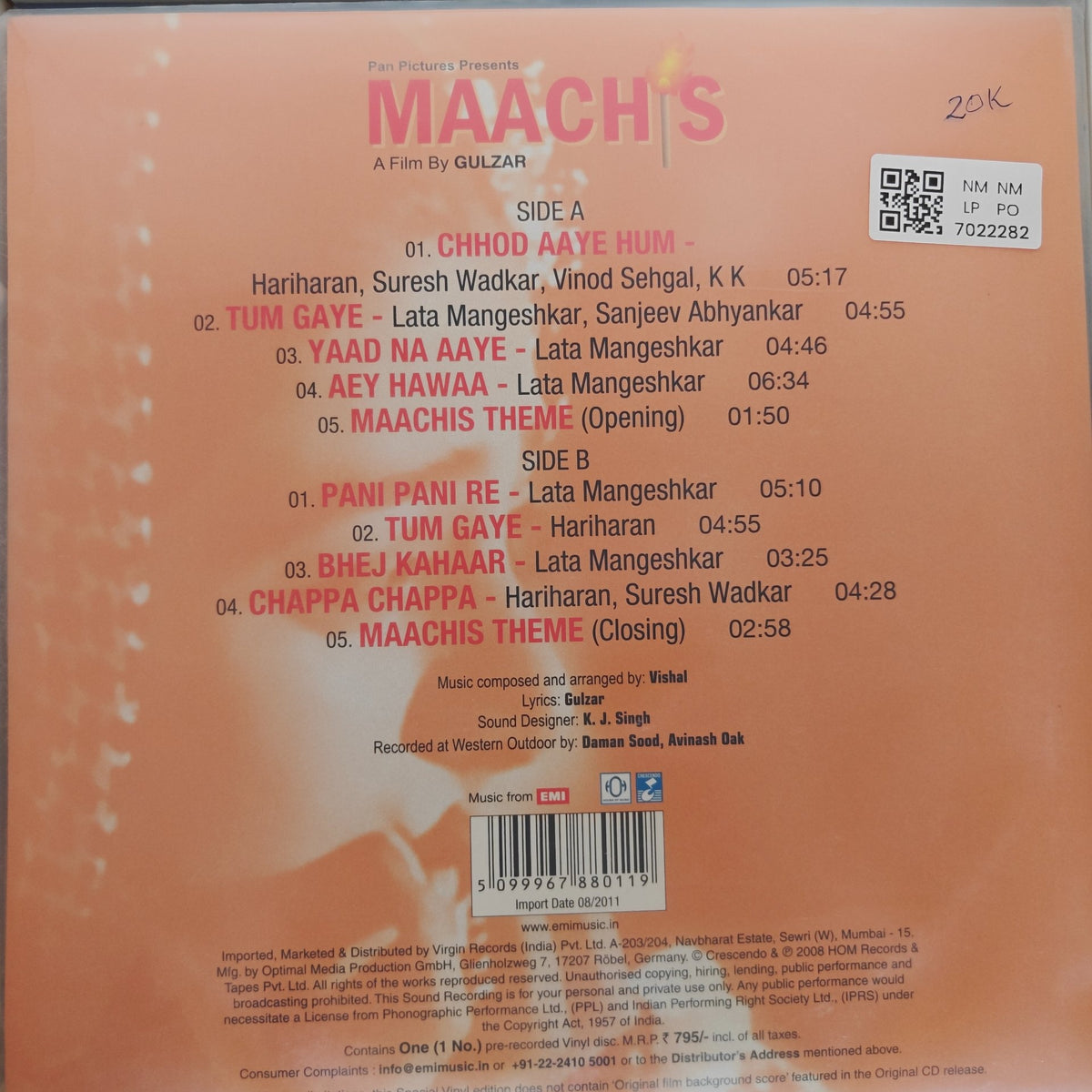 Vishal - Maachis (Vinyl)
