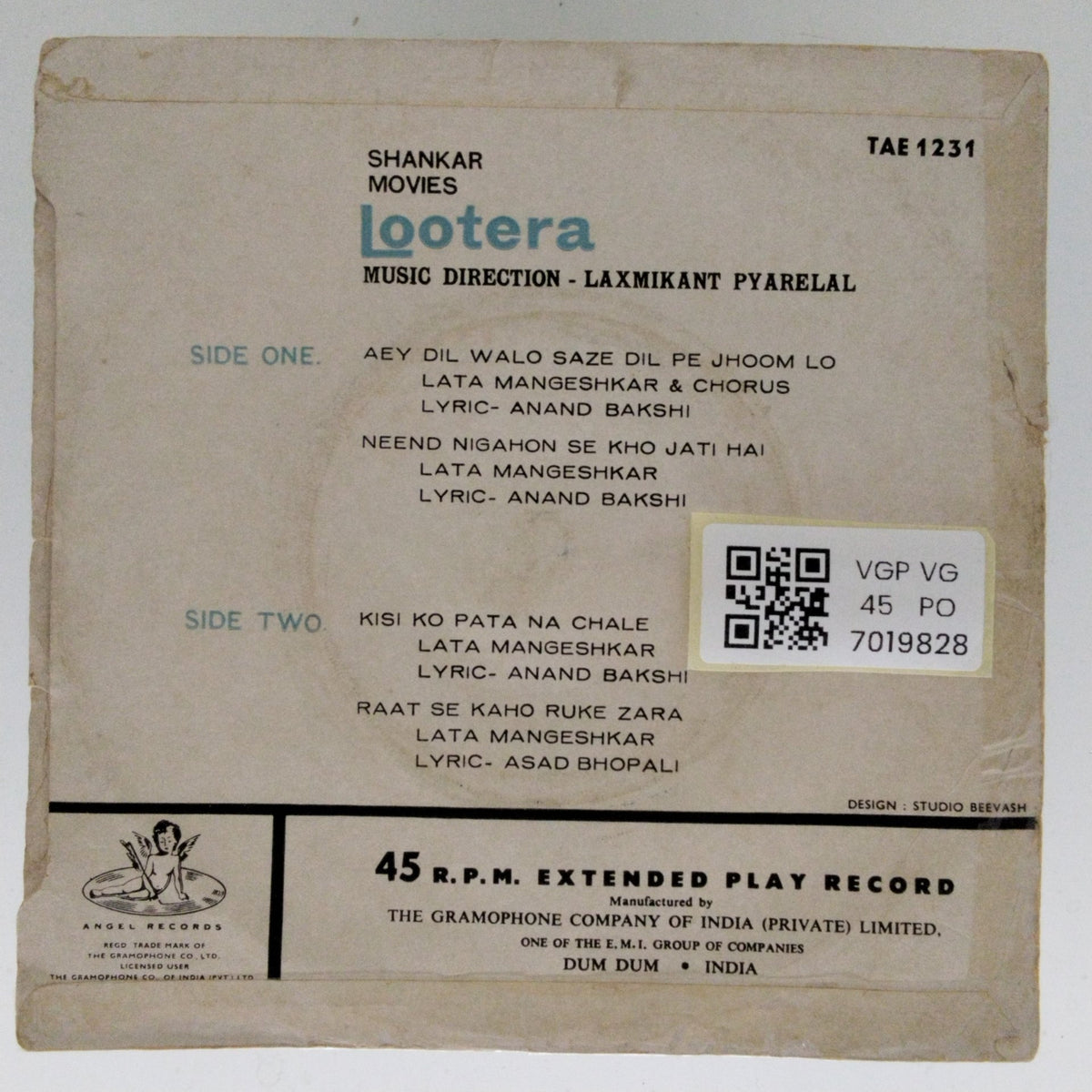 Laxmikant Pyarelal - Lootera (45-RPM)