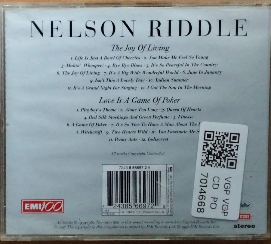 Nelson Riddle - The Joy of Living / Love is a Game of Poker (CD)