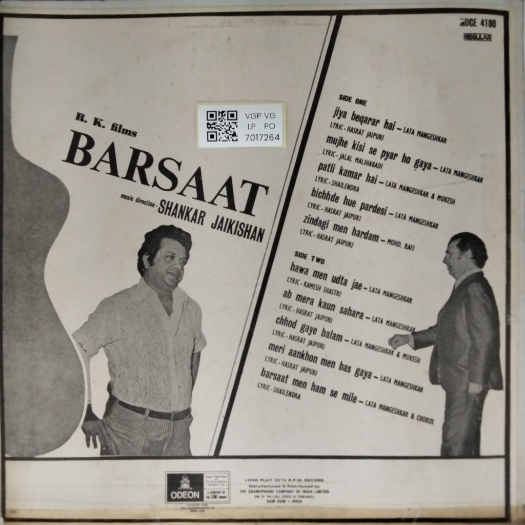 Shankar Jaikishan - Barsaat (Vinyl)