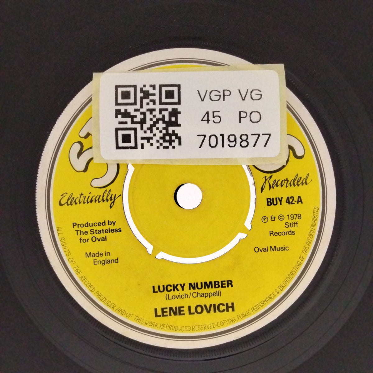 Lene Lovich - Lucky Number (45-RPM)