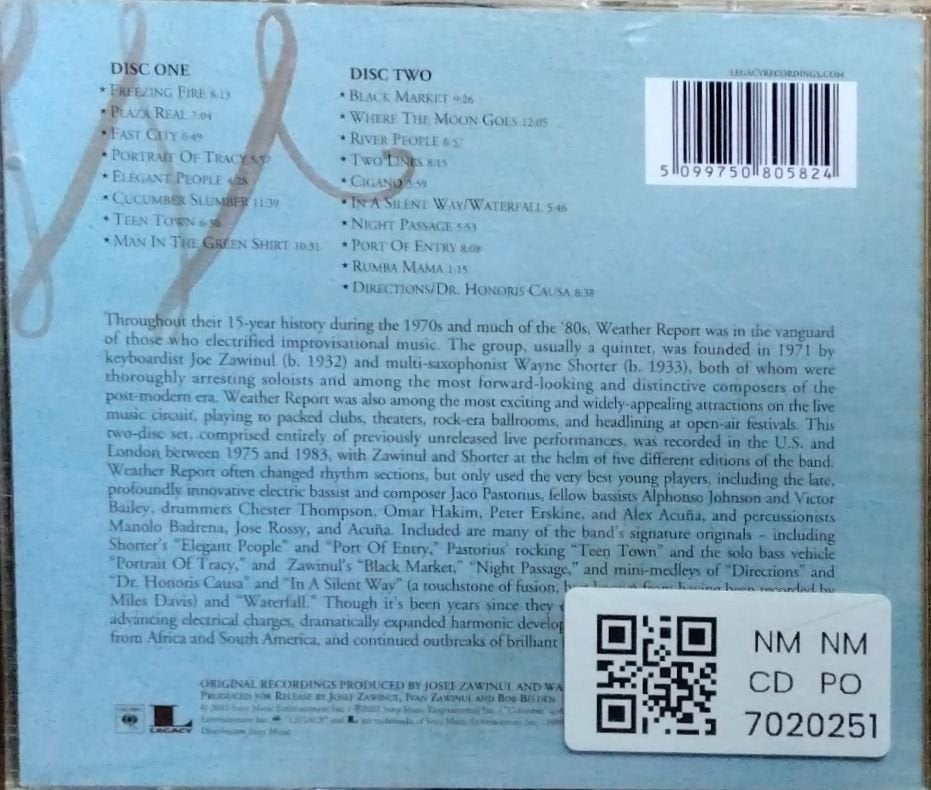 Weather Report - Live and Unreleased (CD) (2)