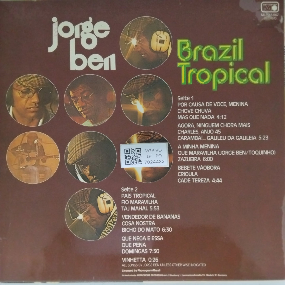 Jorge Ben - Brazil Tropical (Vinyl)