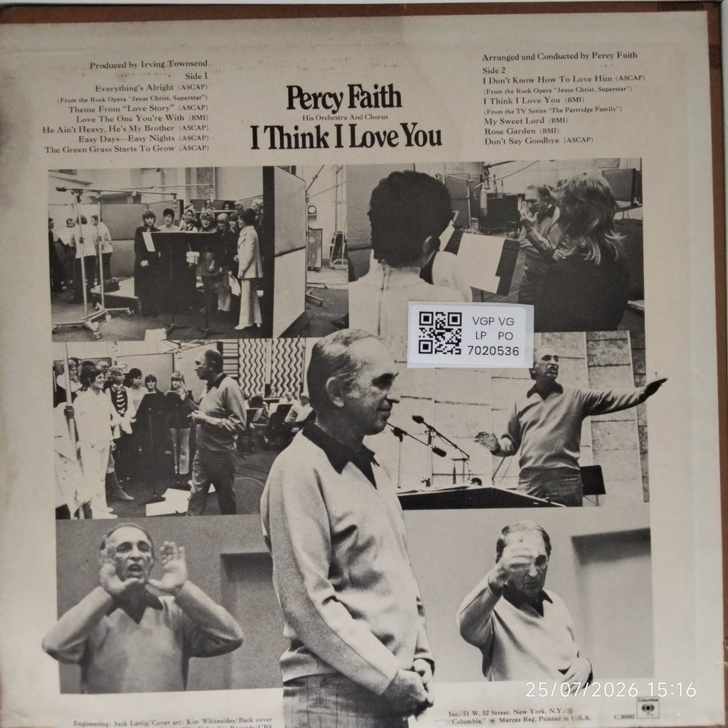 Percy Faith - I Think I Love You (Vinyl)