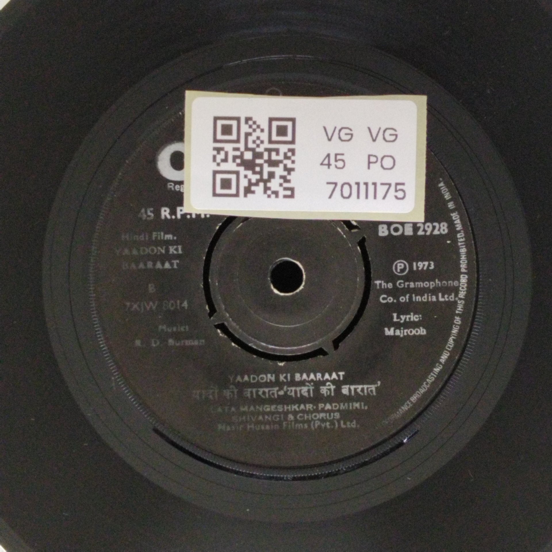 R. D. Burman - Yaadon Ki Baaraat (45-RPM)