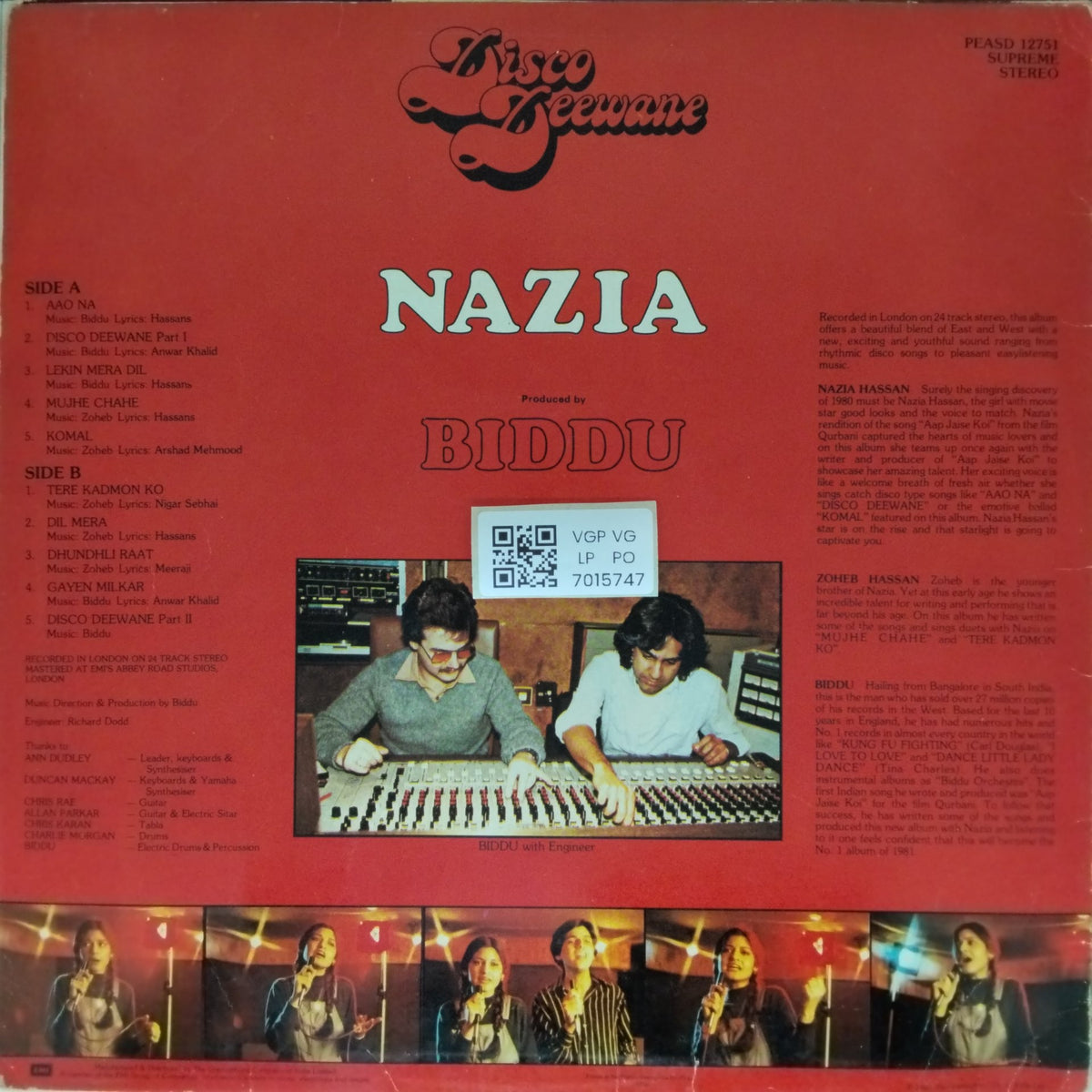 Nazia Hassan - Disco Deewane (Vinyl)