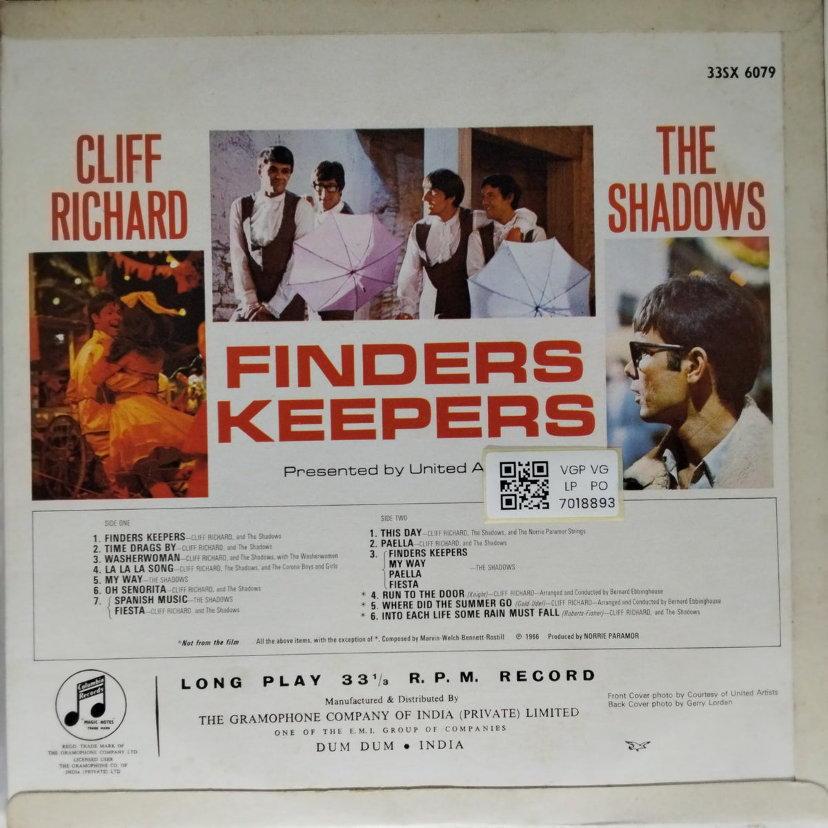 Cliff Richard, The Shadows - Finders Keepers (Vinyl)