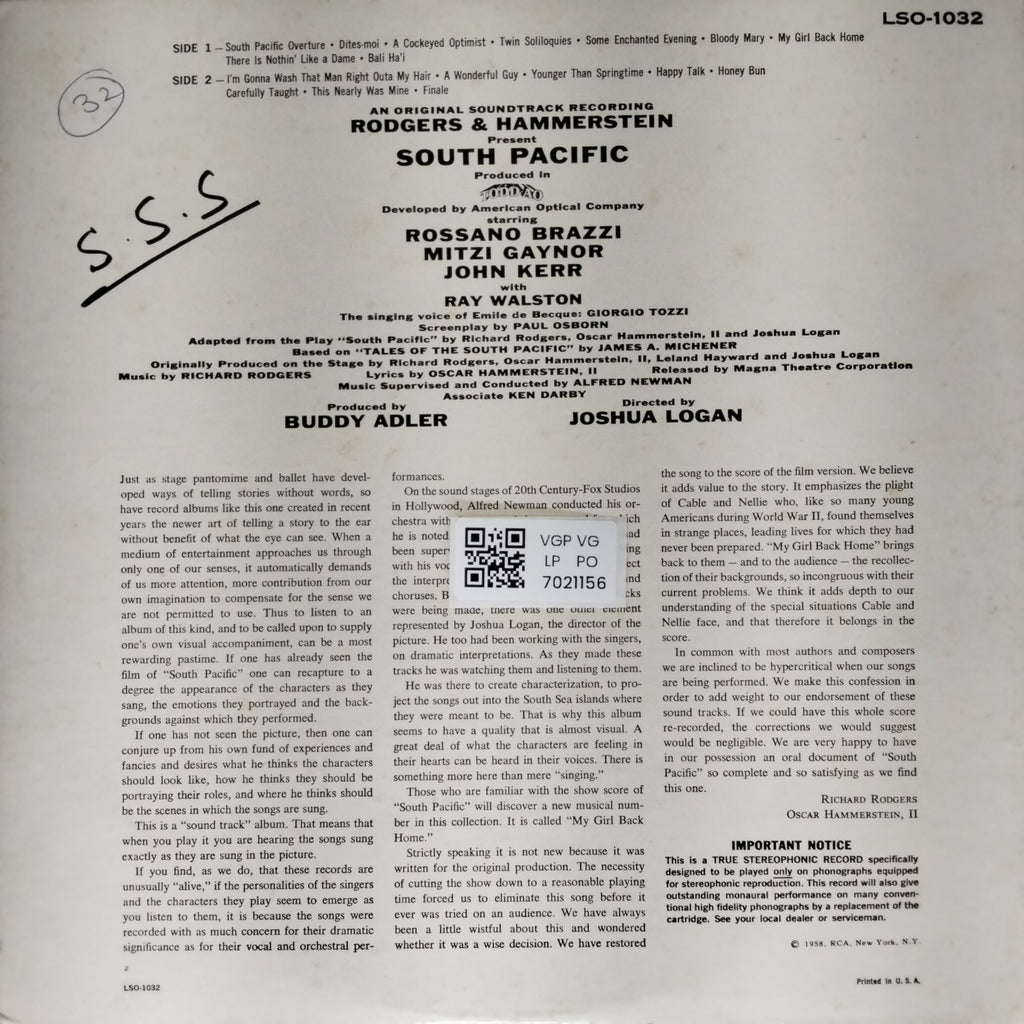 Richard Rodgers, Oscar Hammerstein II - South Pacific (Vinyl)