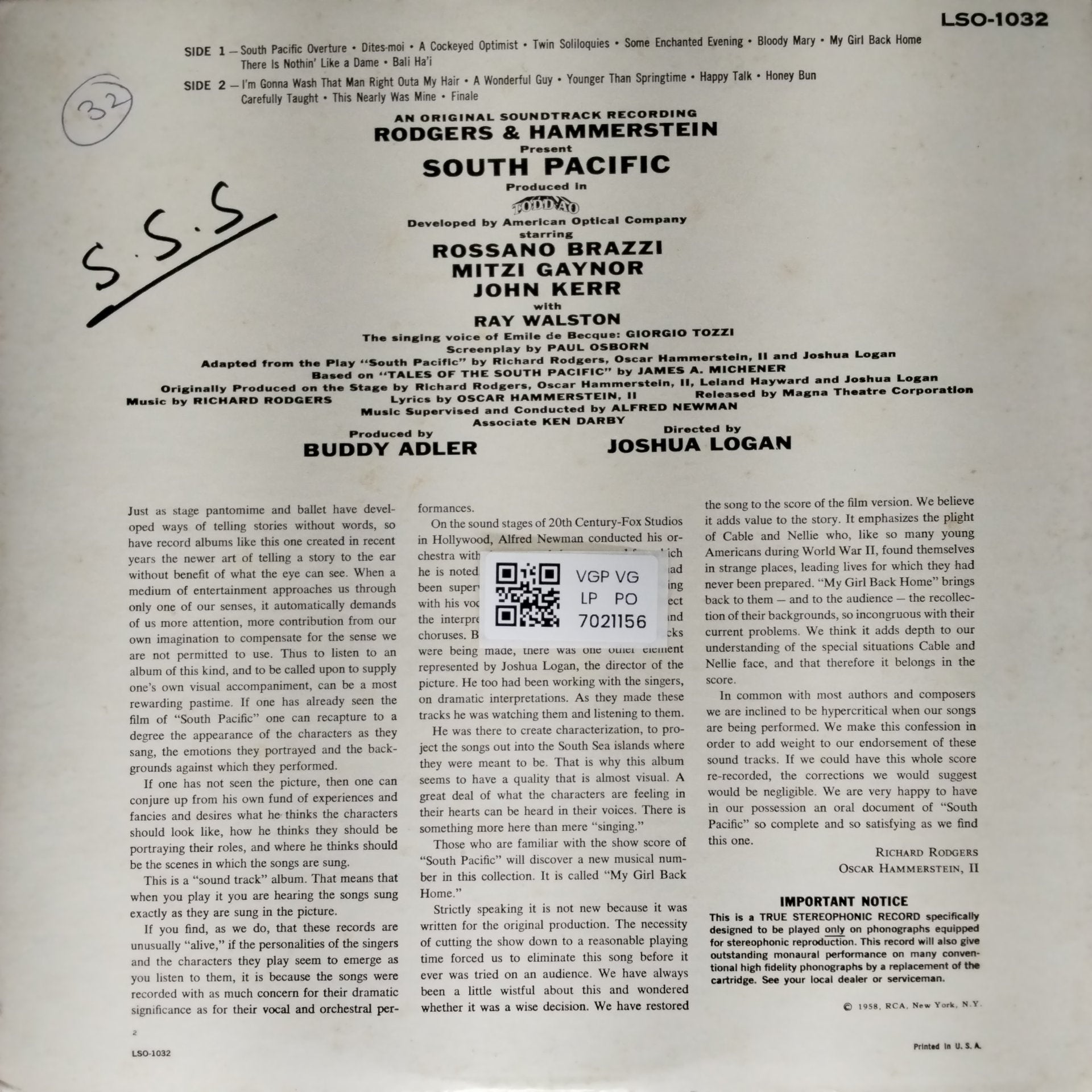 Richard Rodgers, Oscar Hammerstein II - South Pacific (Vinyl)