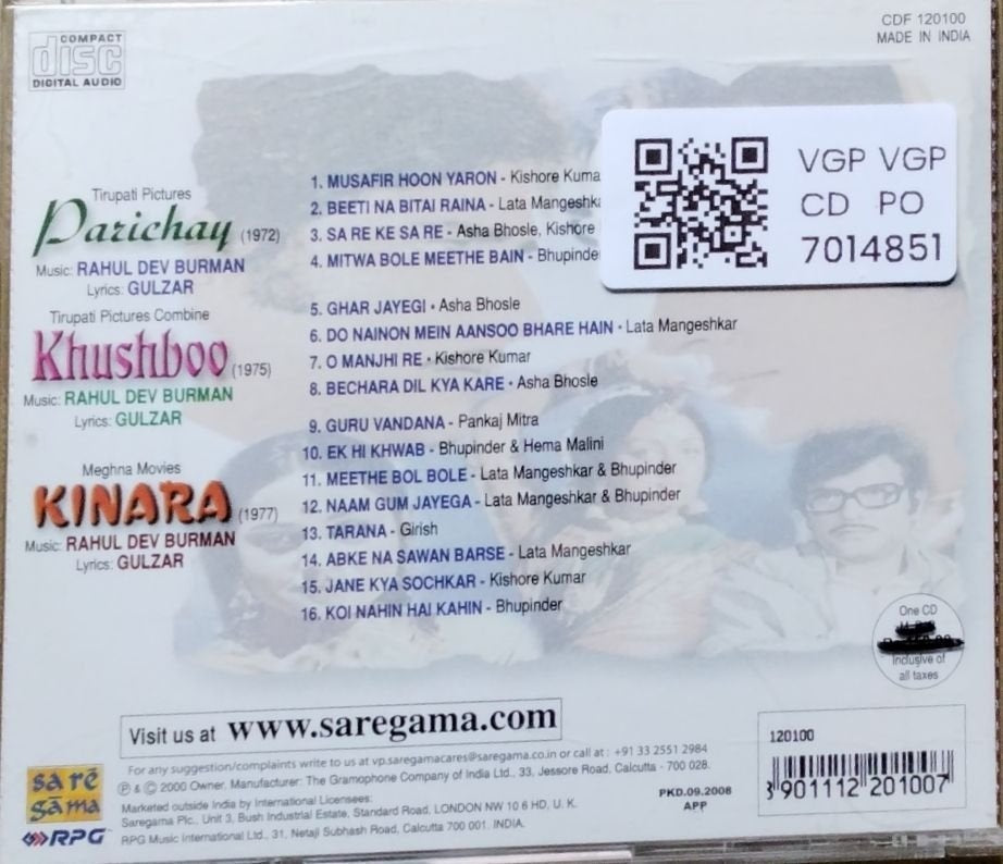 RAHUL DEV BURMAN - Parichay / Khushboo / Kinara (CD)