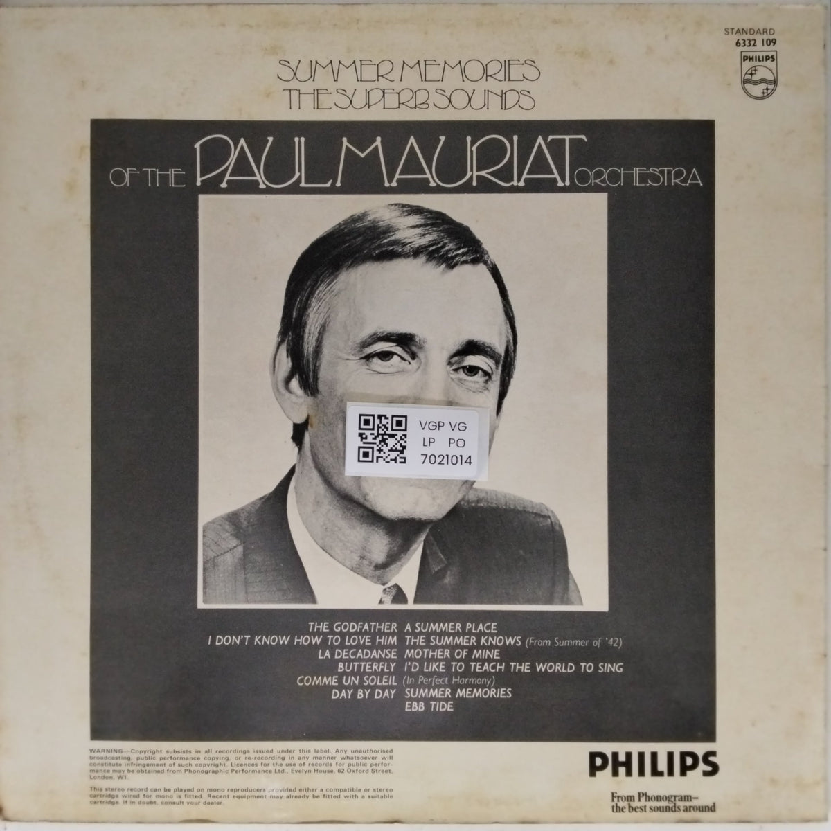 Paul Mauriat Orchestra - Summer Memories The Superb Sounds Of The Paul Mauriat Orchestra (Vinyl)