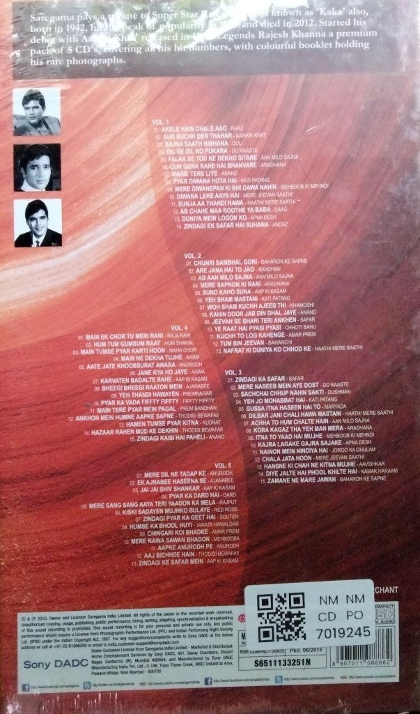 Various - Legends: Maestro Melodies In A Milestone Collection - Rajesh Khanna (CD) (5)