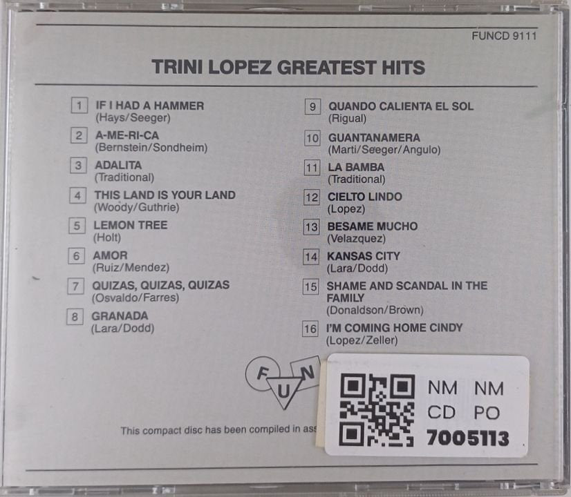Trini Lopez - Greatest Hits (CD)