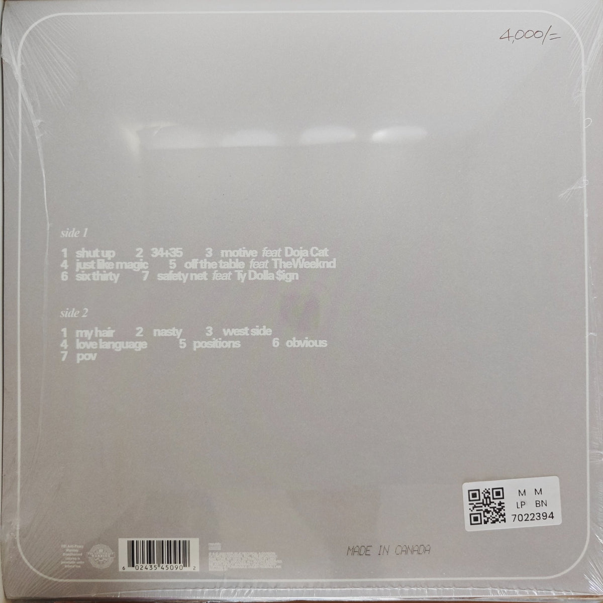 Ariana Grande - Positions (Vinyl)