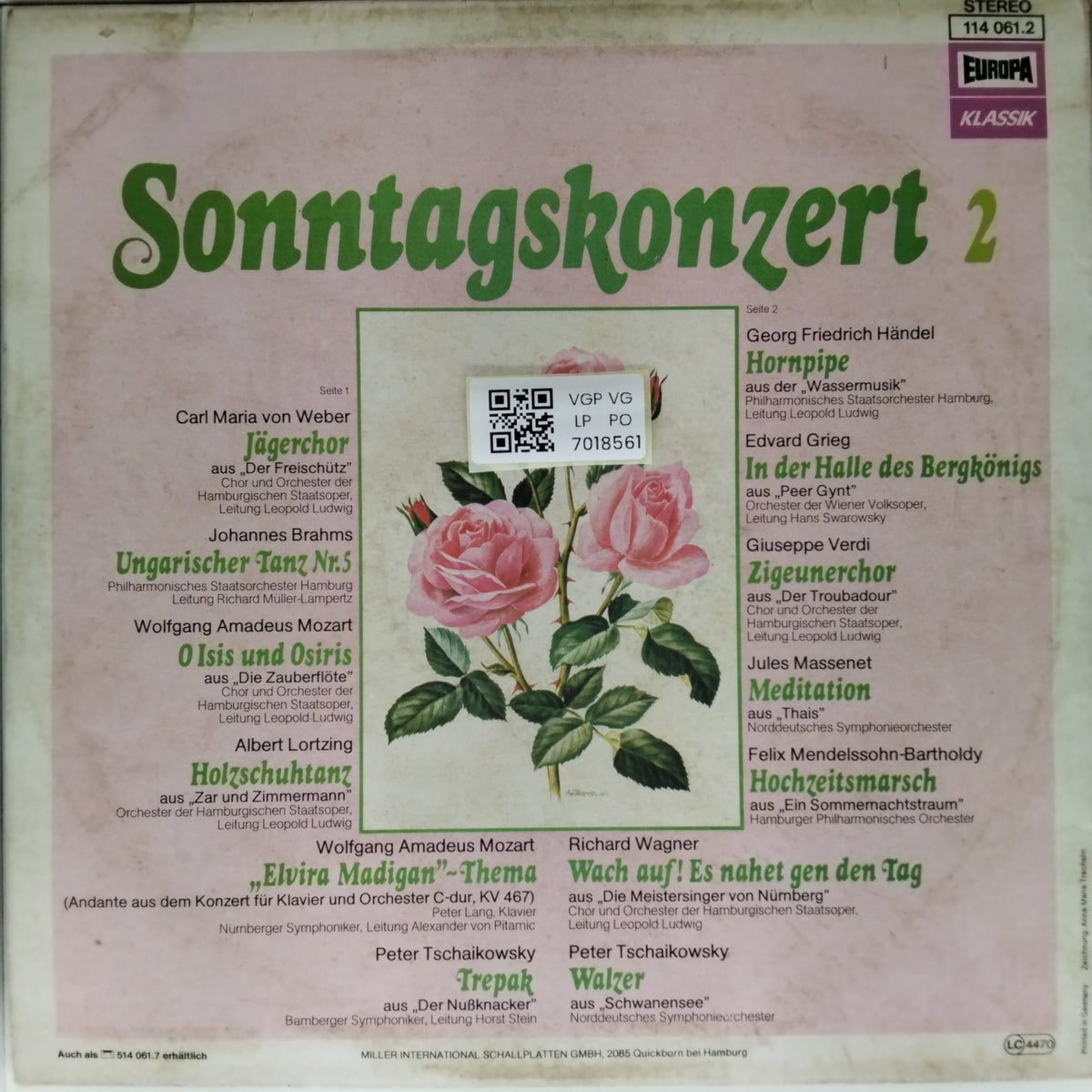 Elvira Madigan-Sonntagskonzert 2 (Vinyl)