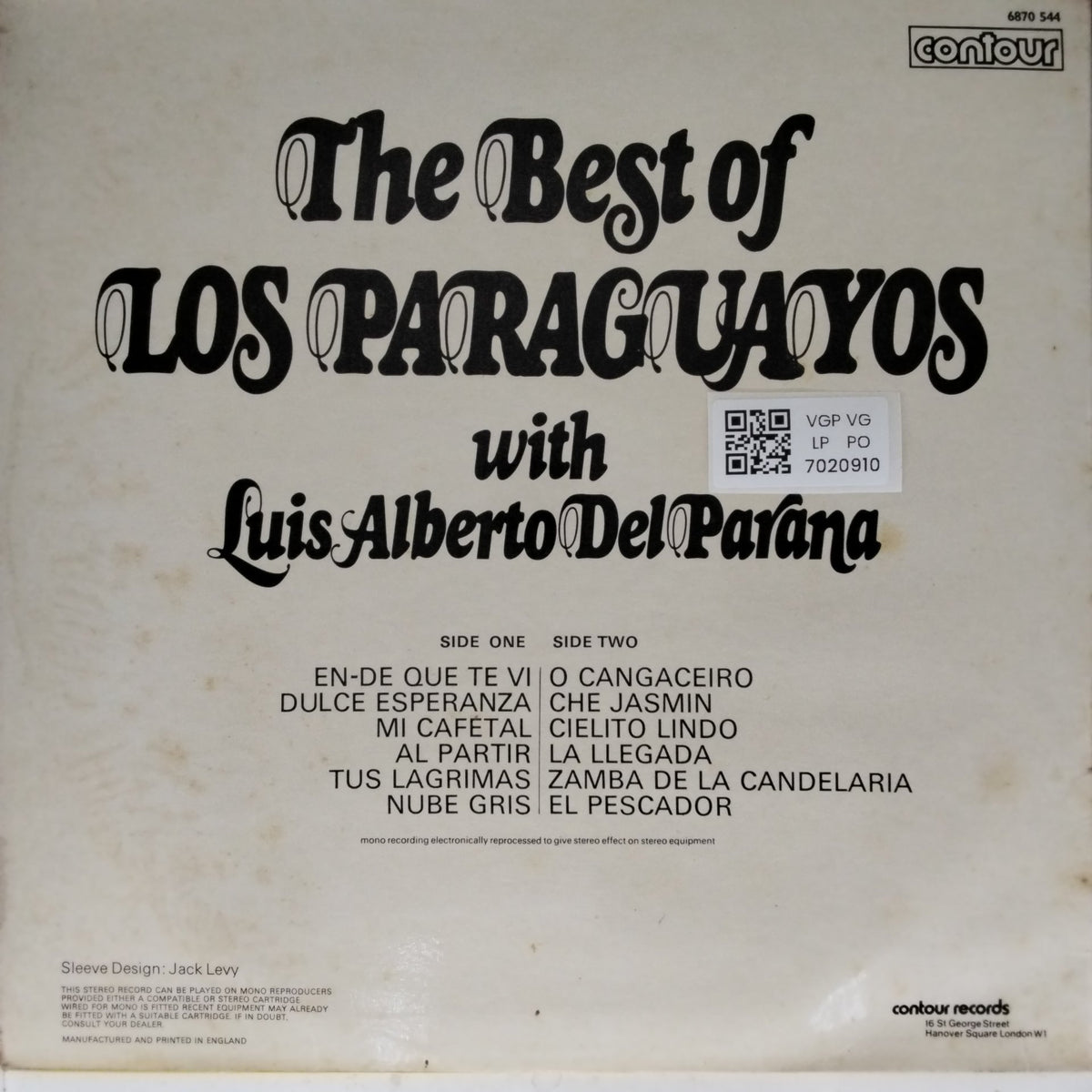 Los Paraguayos, Luis Alberto Del Paraná - The Best of Los Paraguayos (Vinyl)