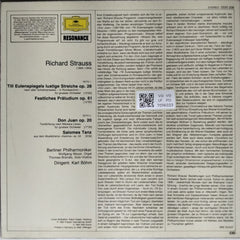 Karl Böhm, Berliner Philharmoniker - Karl Böhm dirigiert Richard Strauss (Vinyl)