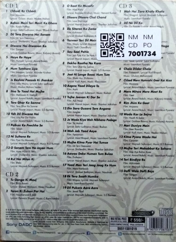 Mohd. Rafi, Lata Mangeshkar - Together (CD) (3)