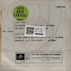 Lata Mangeshkar - Lata Goes Lyrical (45-RPM)