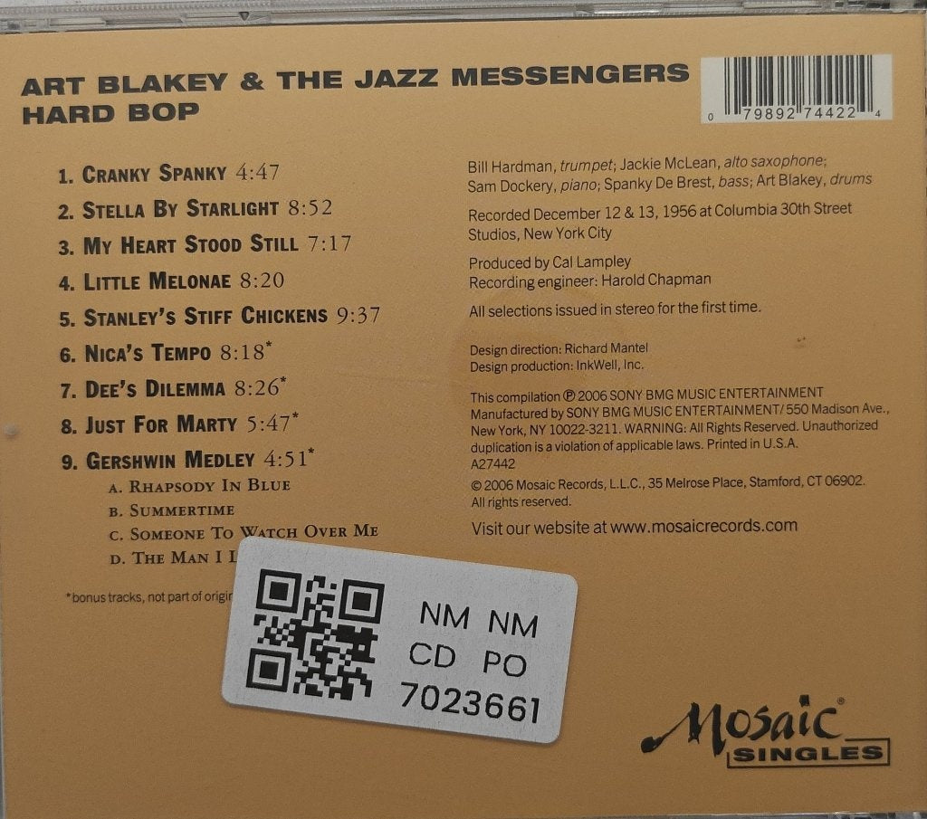 Art Blakey & The Jazz Messengers - Hard Bop (CD)