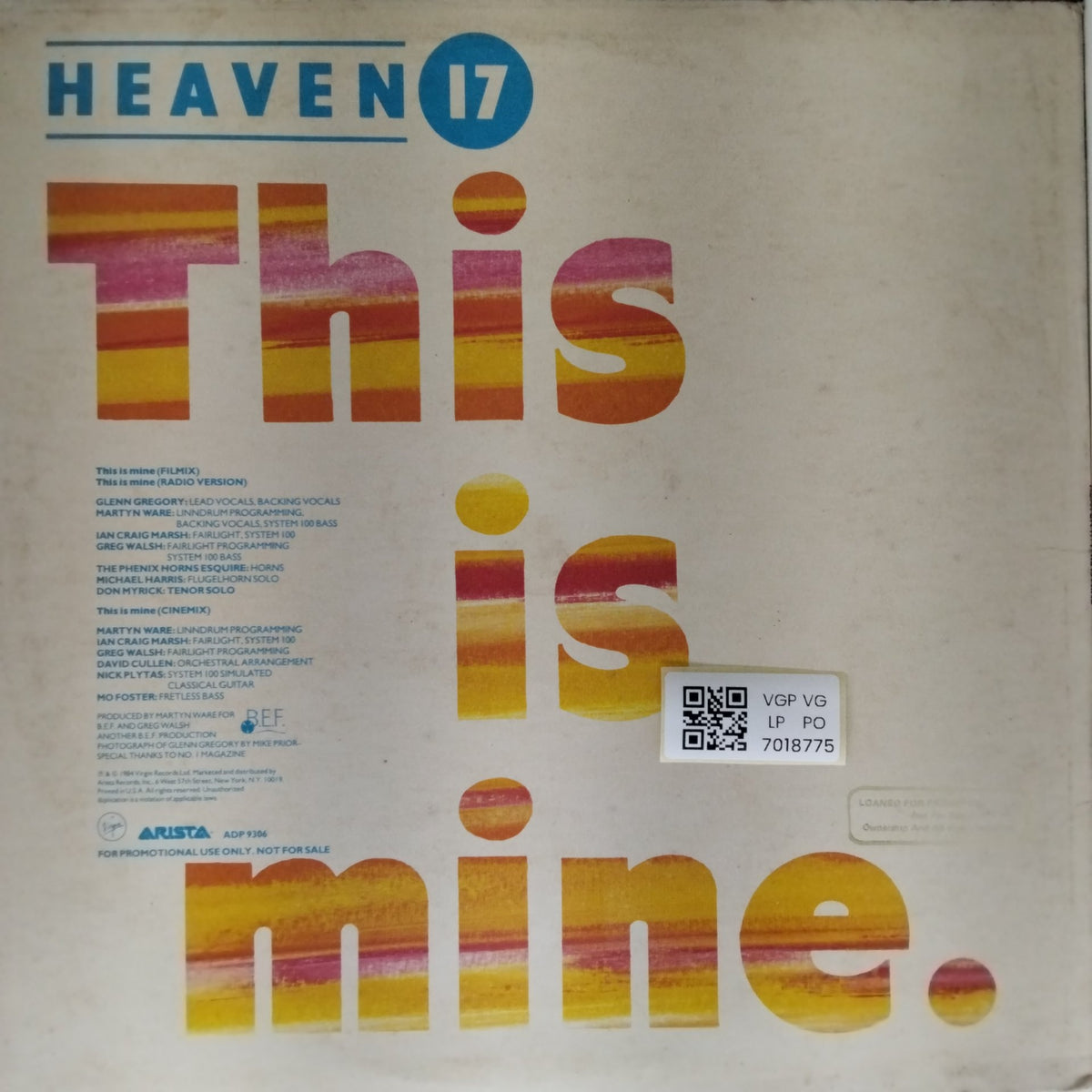 Heaven 17 - This is Mine (Vinyl)