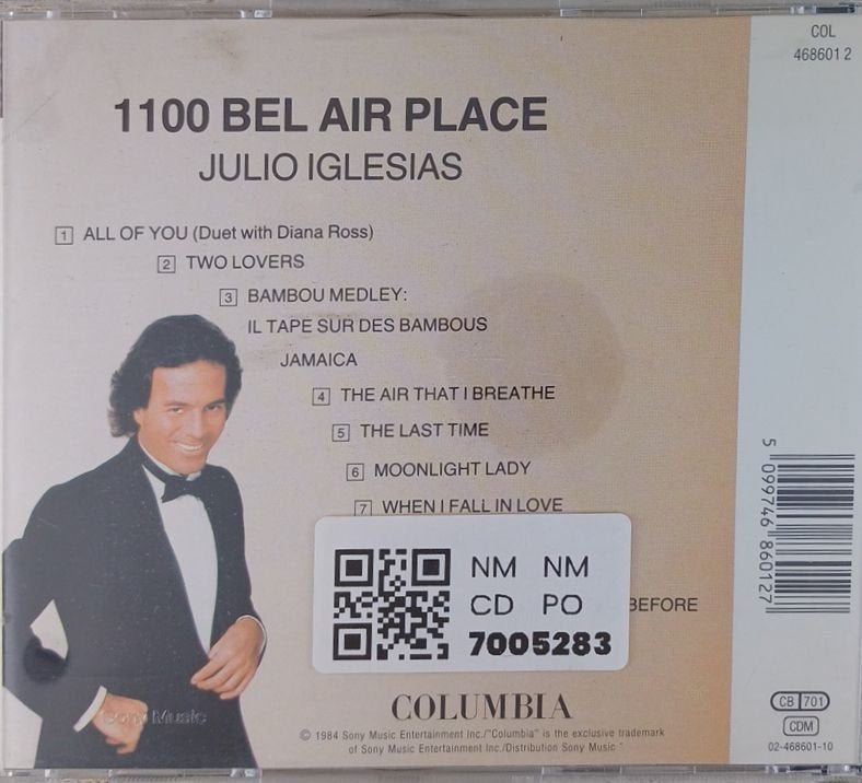 Julio Iglesias - 1100 Bel Air Place (CD)