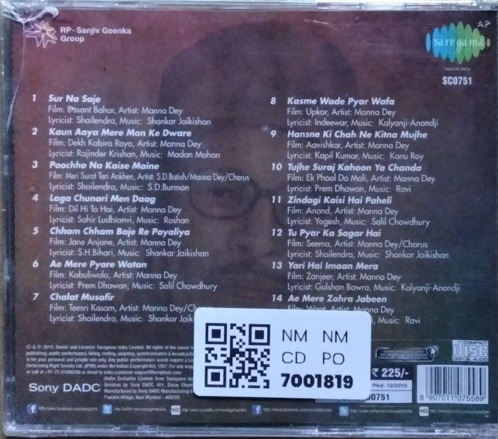 Manna Dey - Voice Forever (CD)