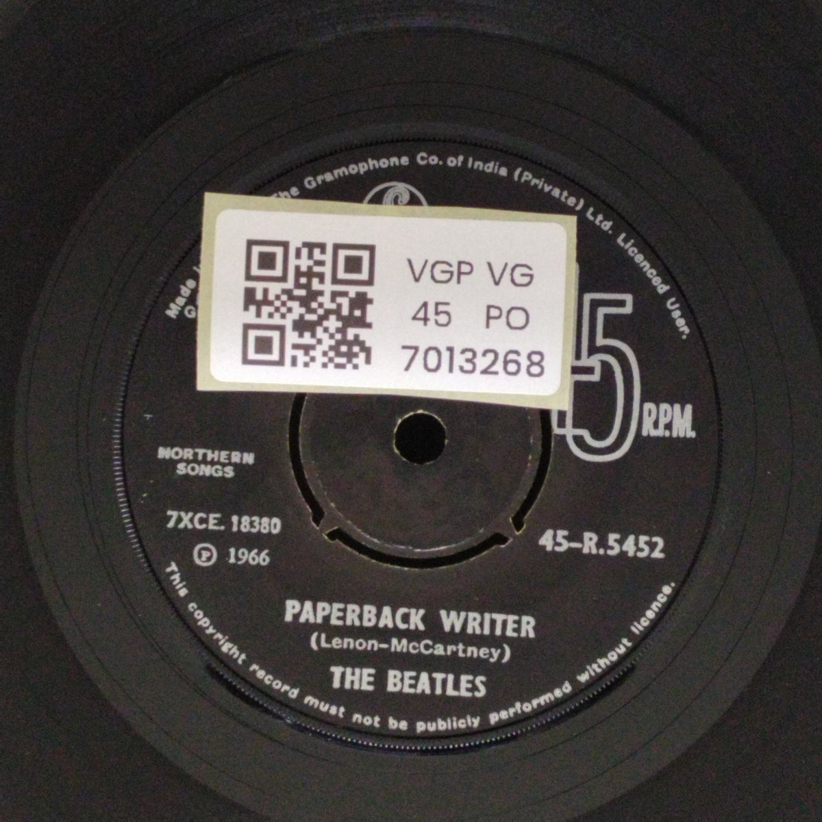 The Beatles - Rain / Paperback Writer (45-RPM)