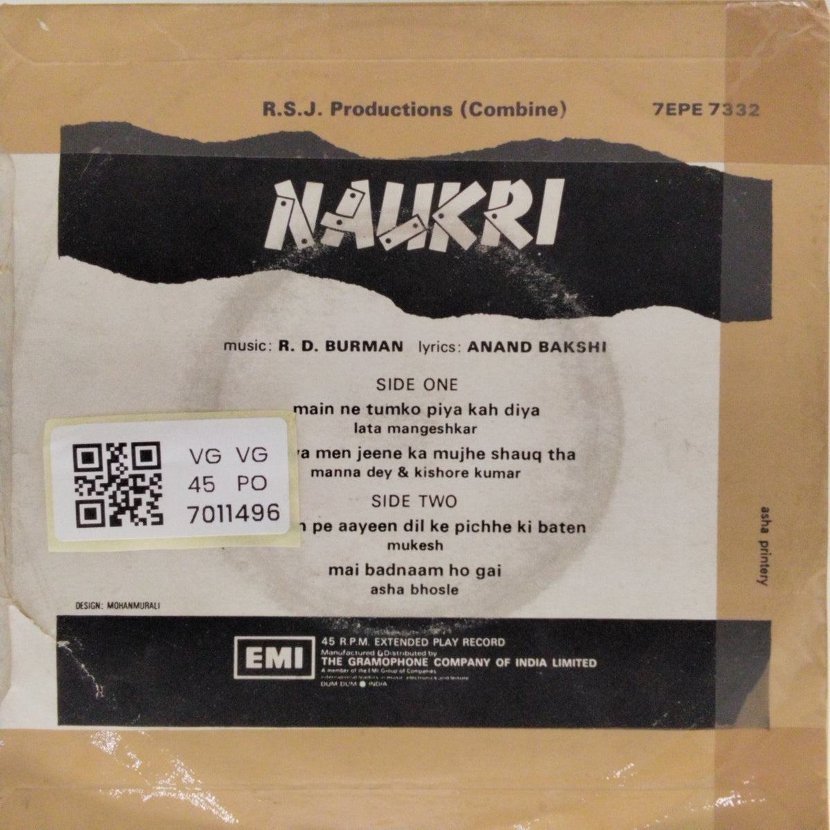 R. D. Burman - Naukri (45-RPM)