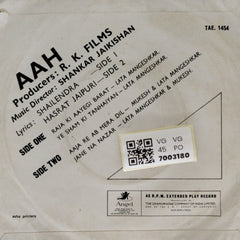 Shankar Jaikishan - Aah (45-RPM)