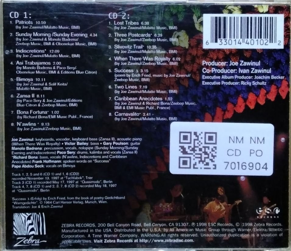 Joe Zawinul - World Tour (CD) (2)