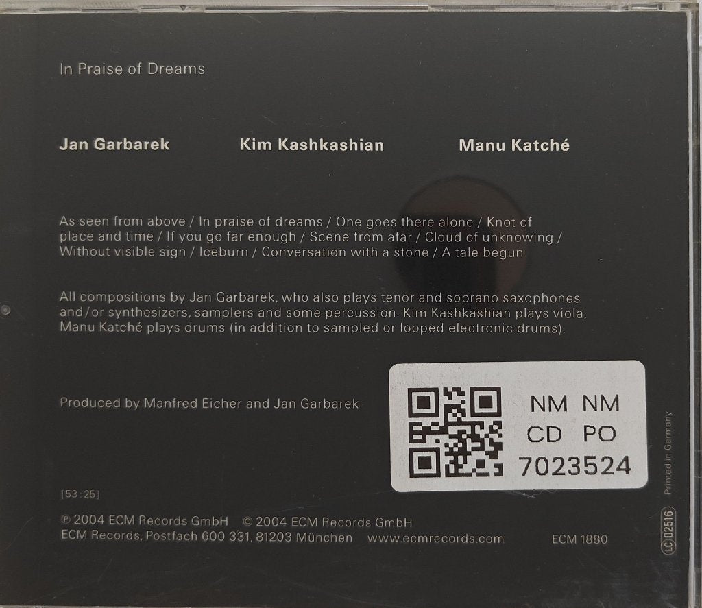 Jan Garbarek - In Praise of Dreams (CD)