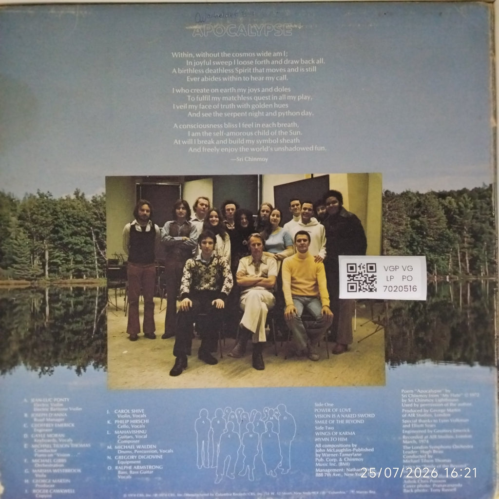Mahavishnu Orchestra - Apocalypse (Vinyl)