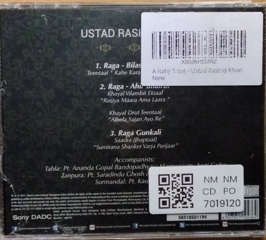 Ustad Rashid Khan - A Rare Treat (CD)