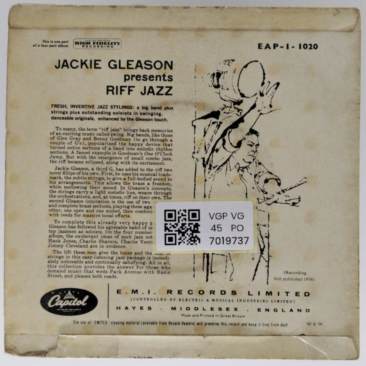 Jackie Gleason - Riff Jazz (45-RPM)