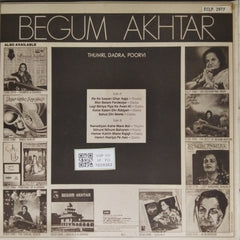 Begum Akhtar - Thumri, Dadra, Poorvi (Vinyl)