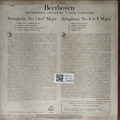 Otto Klemperer, Philharmonia Orchestra - Beethoven: Symphony No. 8 & Symphony No. 1 (Vinyl)